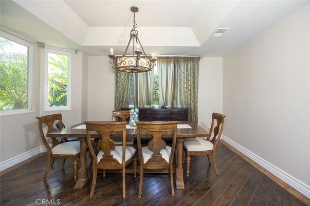 Chandelier, Dining room, Interior, Pendant Lights, Wood Texture Flooring