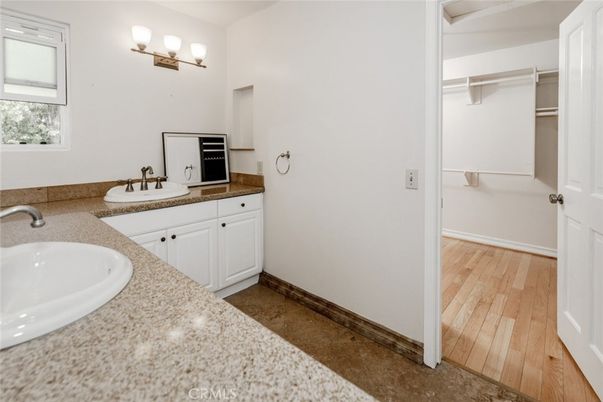 Bathroom, Dual Sink Vanities, Interior, Wood Texture Flooring
