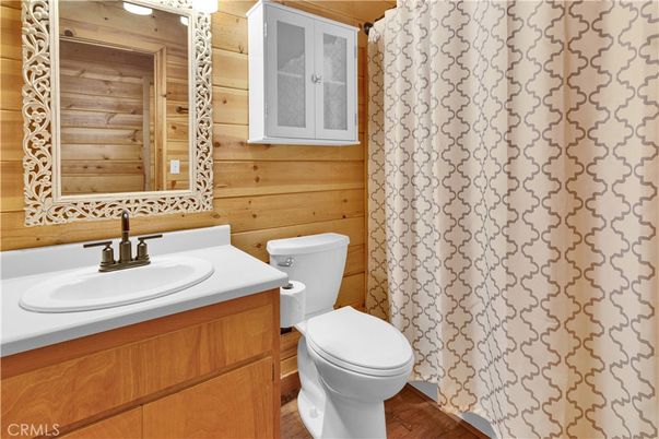 Bathroom, Interior, Wood Texture Flooring, Wooden Walls