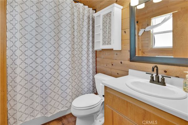 Bathroom, Interior, Wood Texture Flooring, Wooden Walls