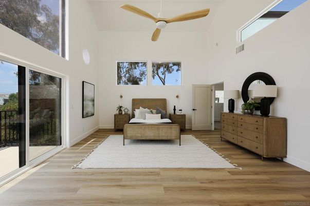 Bedroom, Interior, Wood Texture Flooring