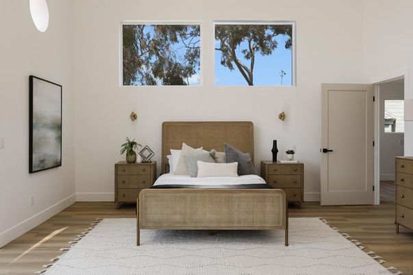 Bedroom, Interior, Wood Texture Flooring
