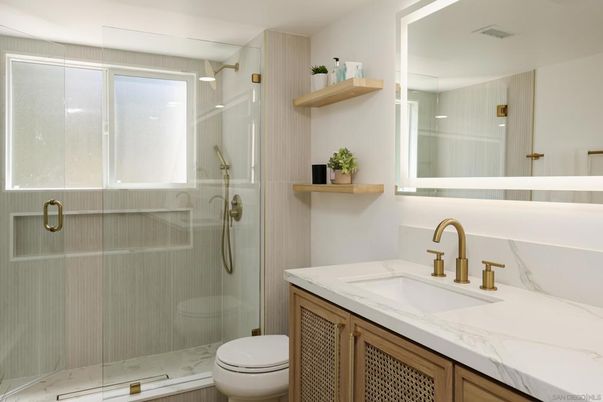 Bathroom, Glass Shower, Interior