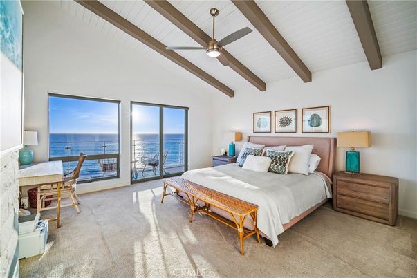 Bedroom, Interior, Water, Wooden Beams