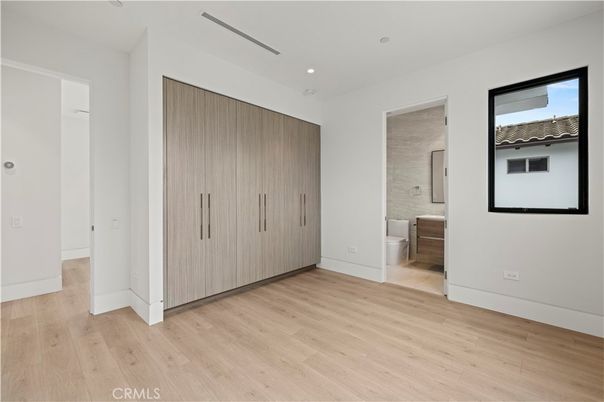 Bathroom, Empty room, Interior, Recessed Lighting, Wood Texture Flooring
