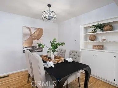 Chandelier, Dining room, Interior, Pendant Lights, Wood Texture Flooring