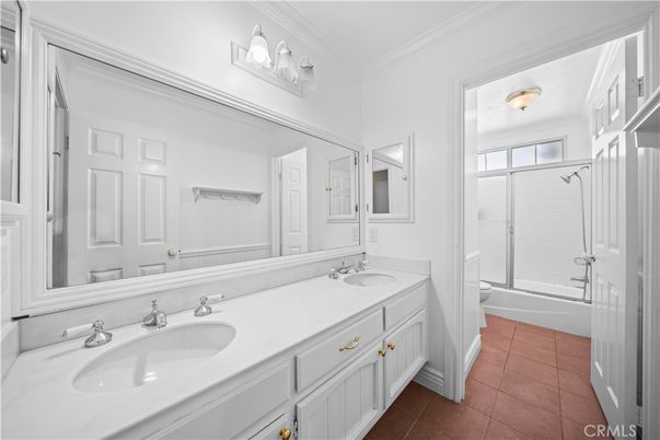 Bathroom, Dual Sink Vanities, Glass Shower, Interior
