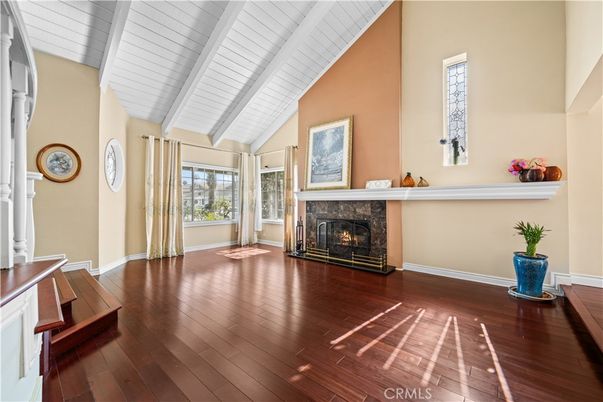 Fireplace, Interior, Wood Texture Flooring