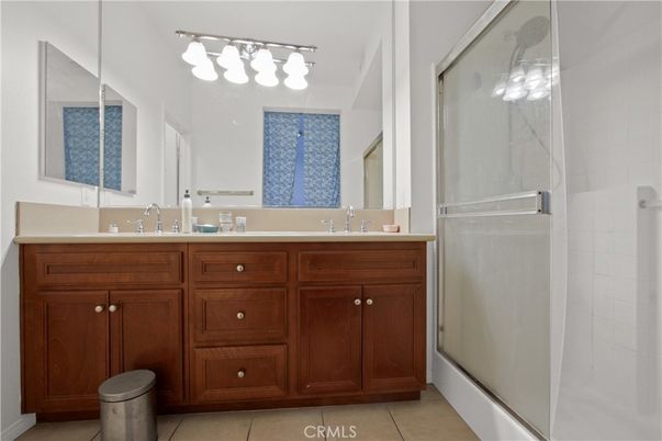 Bathroom, Dual Sink Vanities, Glass Shower, Interior