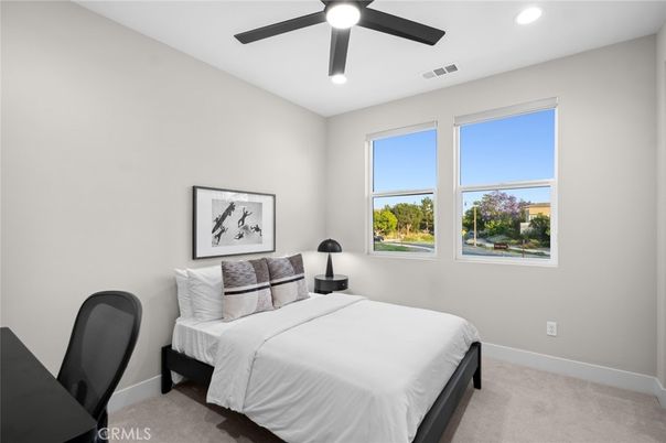 Bedroom, Interior, Recessed Lighting