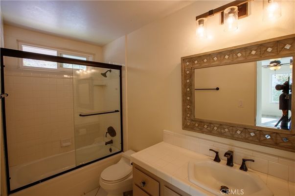Bathroom, Glass Shower, Interior, Tile Countertops