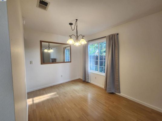 Chandelier, Empty room, Interior, Pendant Lights, Wood Texture Flooring