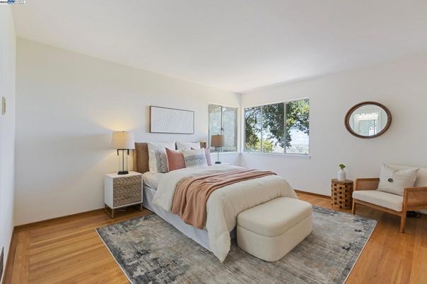 Bedroom, Interior, Wood Texture Flooring