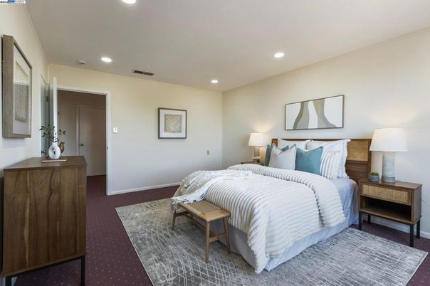 Bedroom, Interior, Recessed Lighting