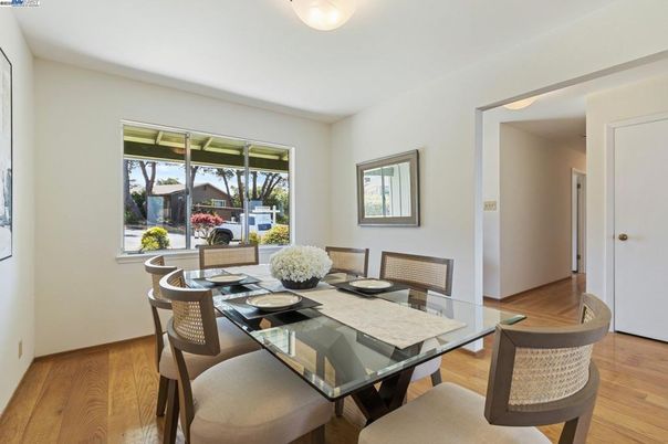 Dining room, Interior, Wood Texture Flooring