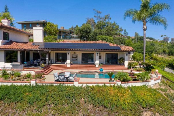 Exterior, Pool, Solar Panels