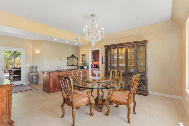 Chandelier, Dining room, Interior, Recessed Lighting
