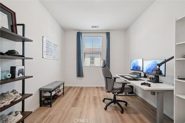 Home Office, Interior, Wood Texture Flooring