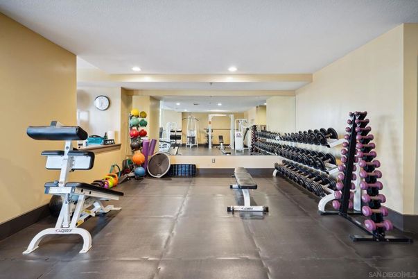 Fitness Equipment, Interior, Recessed Lighting