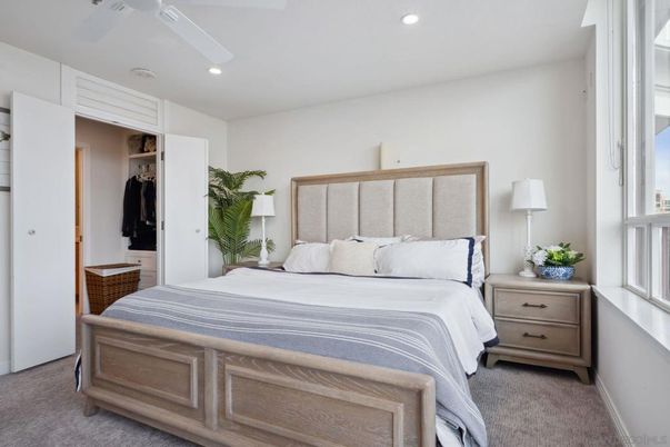 Bedroom, Interior, Recessed Lighting