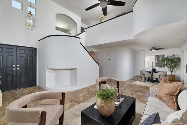 Dining room, Interior, Living room, Pendant Lights