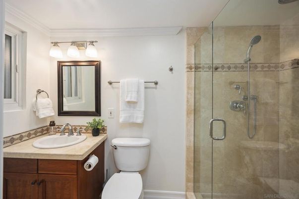 Bathroom, Glass Shower, Interior