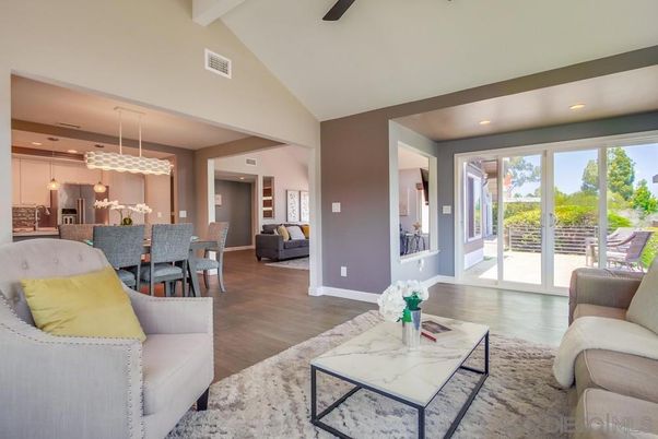 Dining room, Interior, Kitchen, Living room, Pendant Lights, Recessed Lighting, Wood Texture Flooring