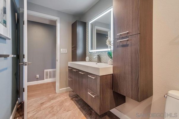 Bathroom, Interior, Wood Texture Flooring