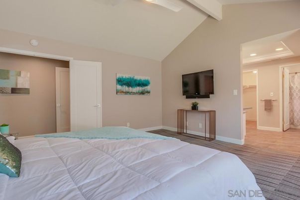 Bedroom, Interior, Recessed Lighting