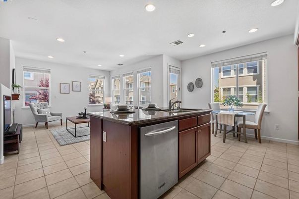 Dining room, Interior, Kitchen, Living room, Recessed Lighting