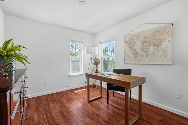 Home Office, Interior, Wood Texture Flooring
