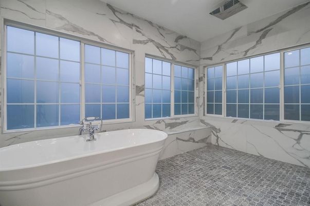Bathroom, Free Standing Baths, Interior, Marble Walls