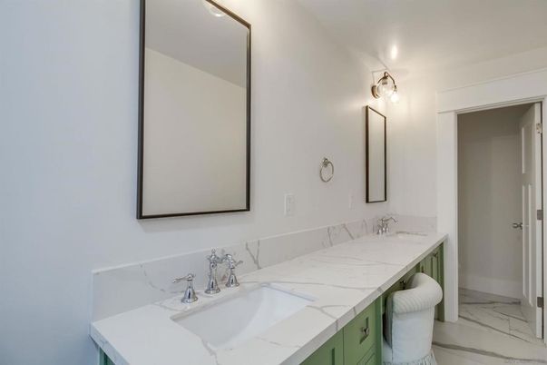 Bathroom, Dual Sink Vanities, Interior, Marble