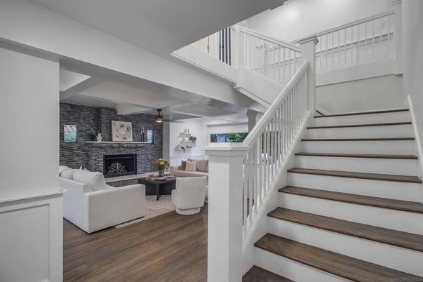 Fireplace, Interior, Living room, Stone Walls, Wood Texture Flooring