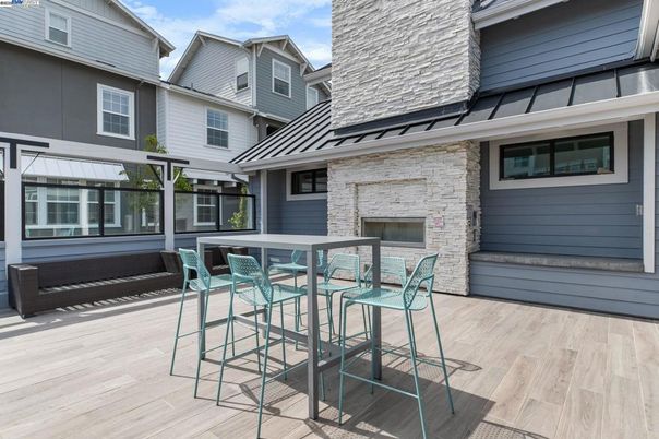 Exterior, Fireplace, Pool