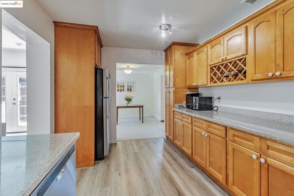 Interior, Kitchen, Wood Texture Flooring