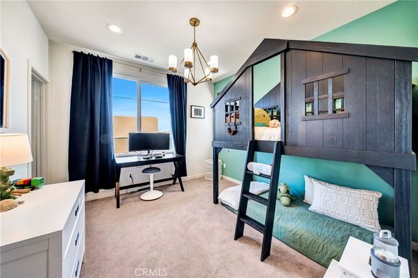 Chandelier, Home Office, Interior, Recessed Lighting