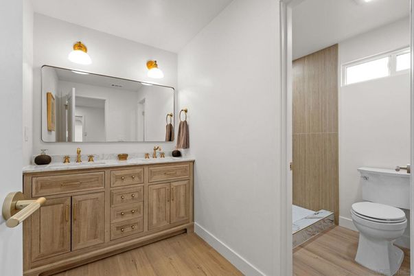 Bathroom, Interior, Wood Texture Flooring