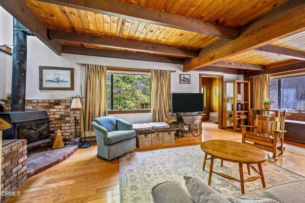 Fireplace, Interior, Living room, Wooden Beams, Wooden Ceilings, Wood Texture Flooring