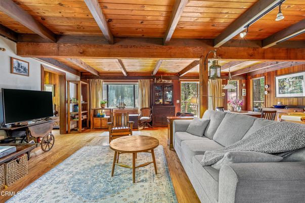 Dining room, Interior, Living room, Wooden Beams, Wooden Ceilings, Wood Texture Flooring, Wooden Walls