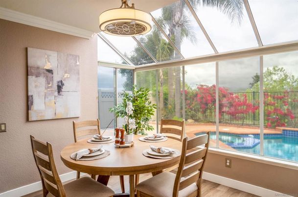 Dining room, Glass Ceilings, Interior, Sun Room, Wood Texture Flooring