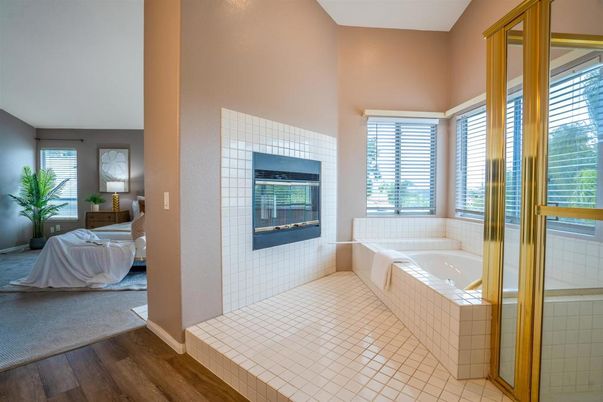 Bathroom, Interior, Wood Texture Flooring