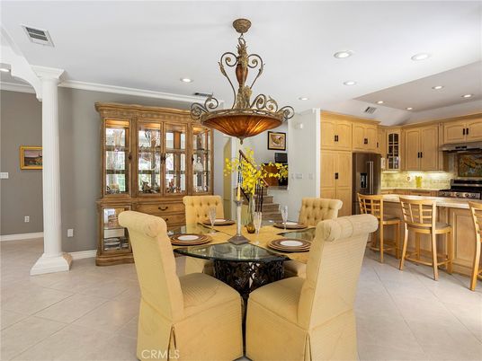 Dining room, Interior, Kitchen, Pendant Lights, Recessed Lighting