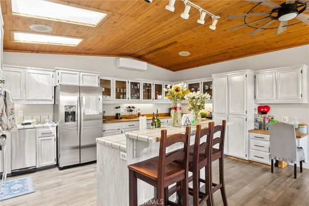 Interior, Kitchen, Stainless Steel Appliances, Wooden Ceilings, Wood Texture Flooring