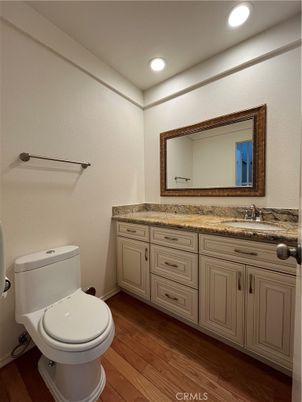 Bathroom, Interior, Recessed Lighting, Wood Texture Flooring