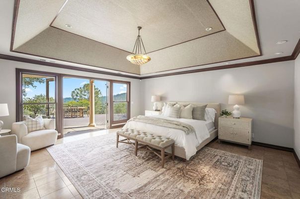 Bedroom, Interior, Pendant Lights, Recessed Lighting
