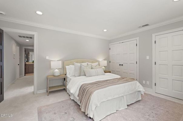 Bedroom, Interior, Recessed Lighting