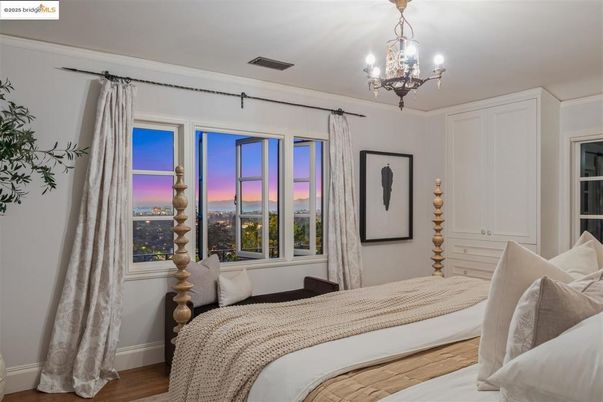Bedroom, Chandelier, Interior, Wood Texture Flooring