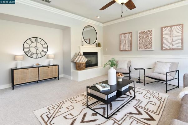Fireplace, Interior, Living room, Recessed Lighting