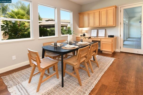 Dining room, Interior, Wood Texture Flooring